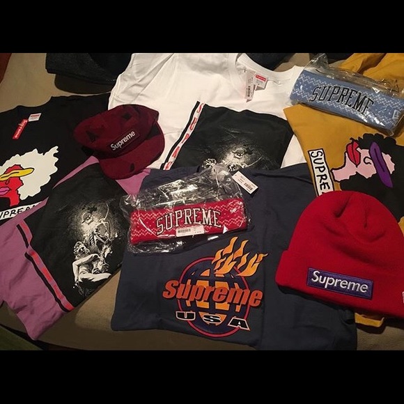 Multiple supreme items from latest December drop